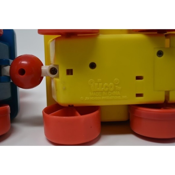 Fisher-Price Sesame Street Pull Along Train Toy Ernie Elmo Big Bird Vintage - Picture 5 of 9